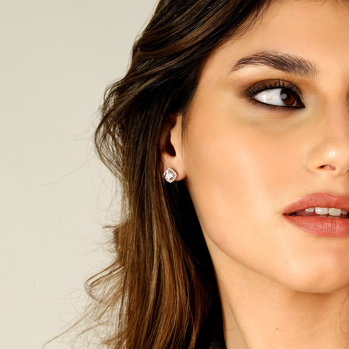 Orecchini Lady con Morganite Taglio Radiant