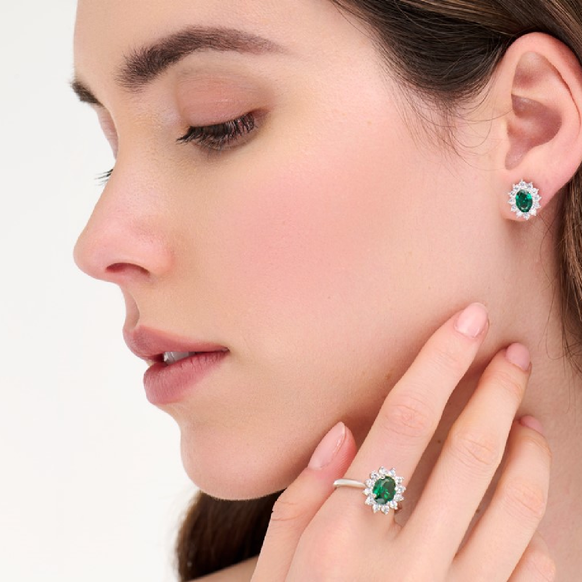 Anello Adattabile Royal Lady Zircone Verde