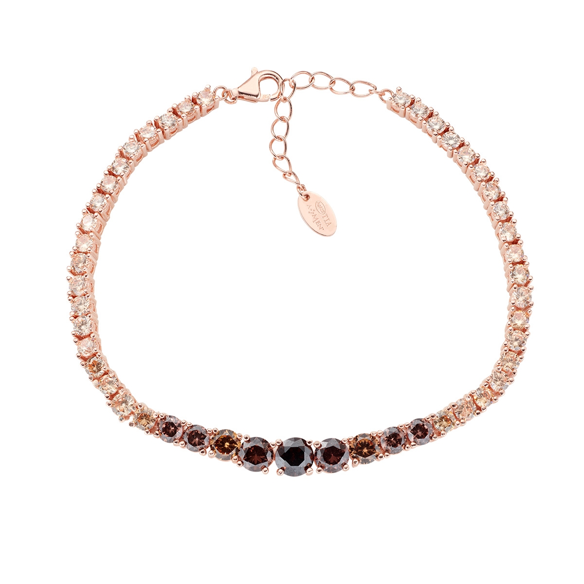 Brown Degrade Tennis Bracelet