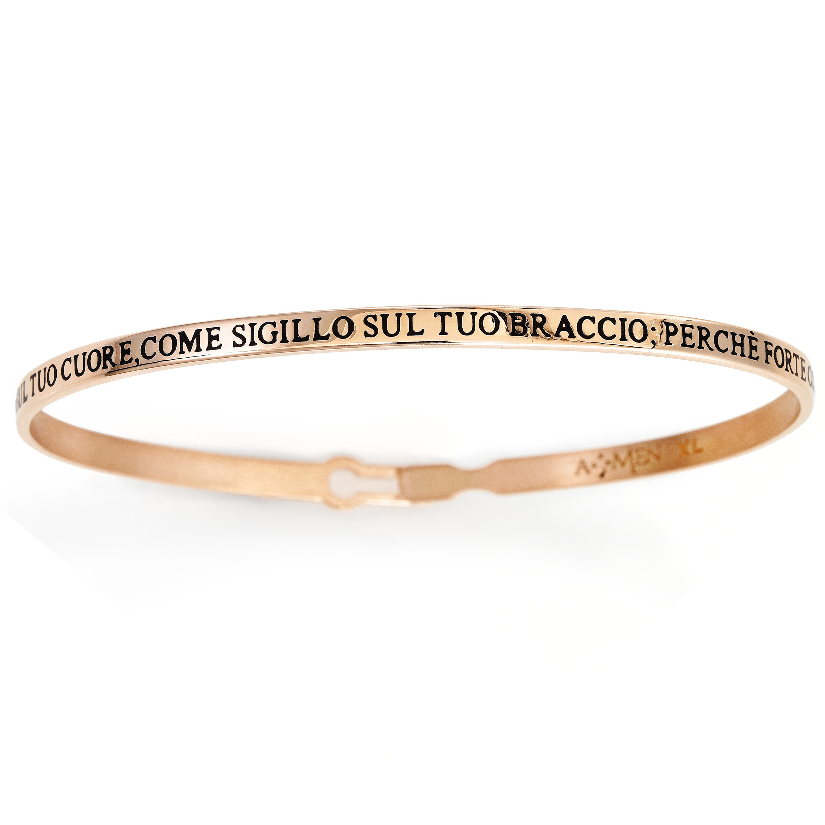 Sterling Silver Bangle Bracelet with Song of Solomon Engraved