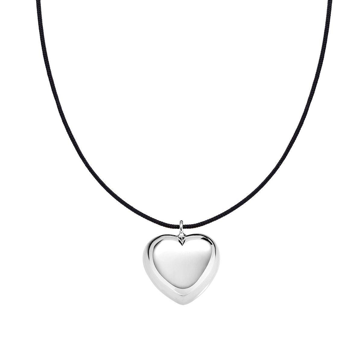 Collana Mio Cuore con Cordino Nero