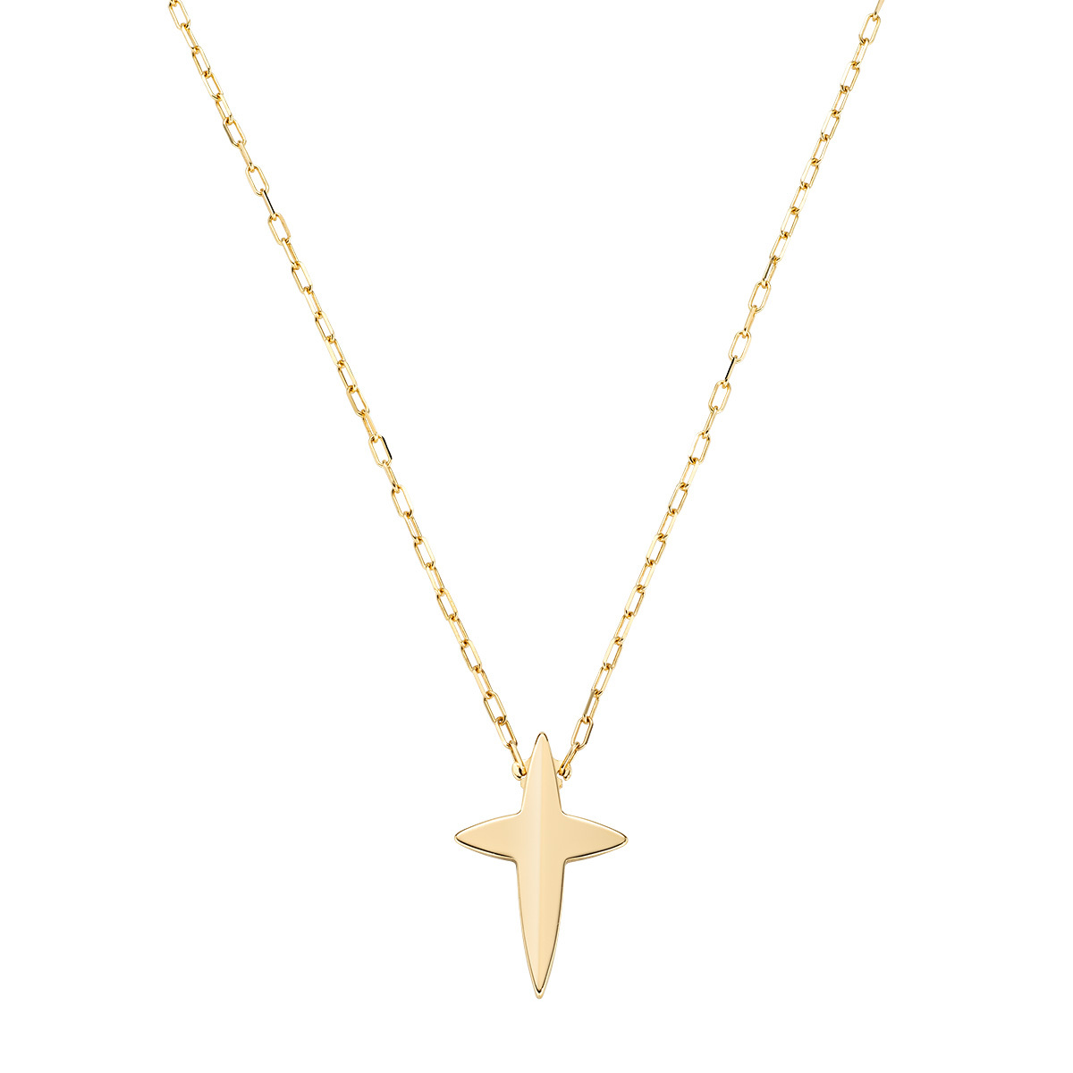 Big Pointed Cross Necklace