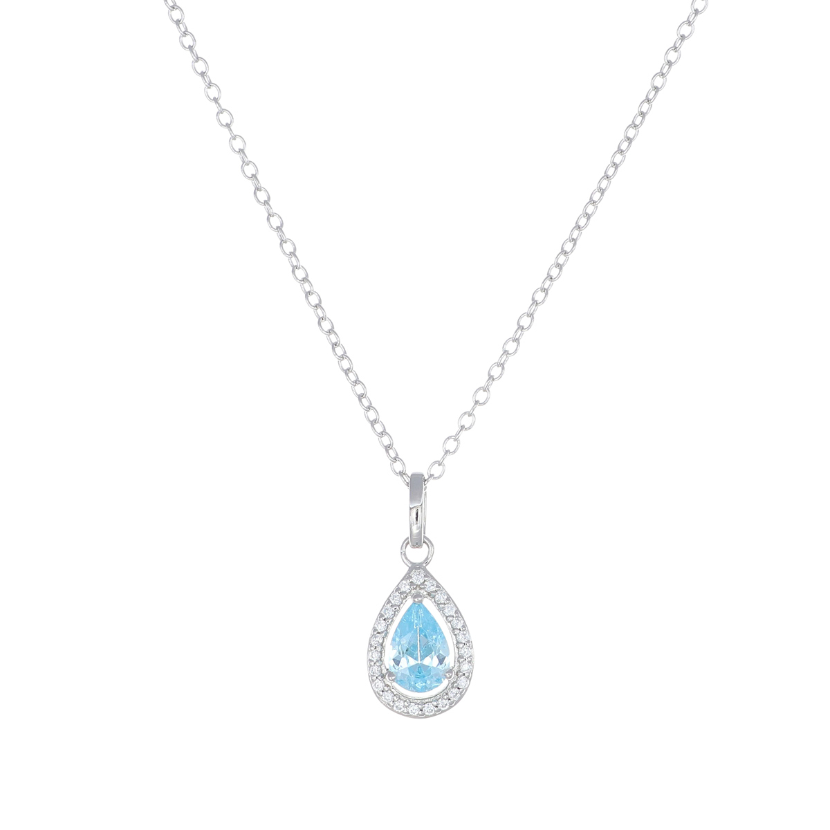 Aquamarine Drop Necklace