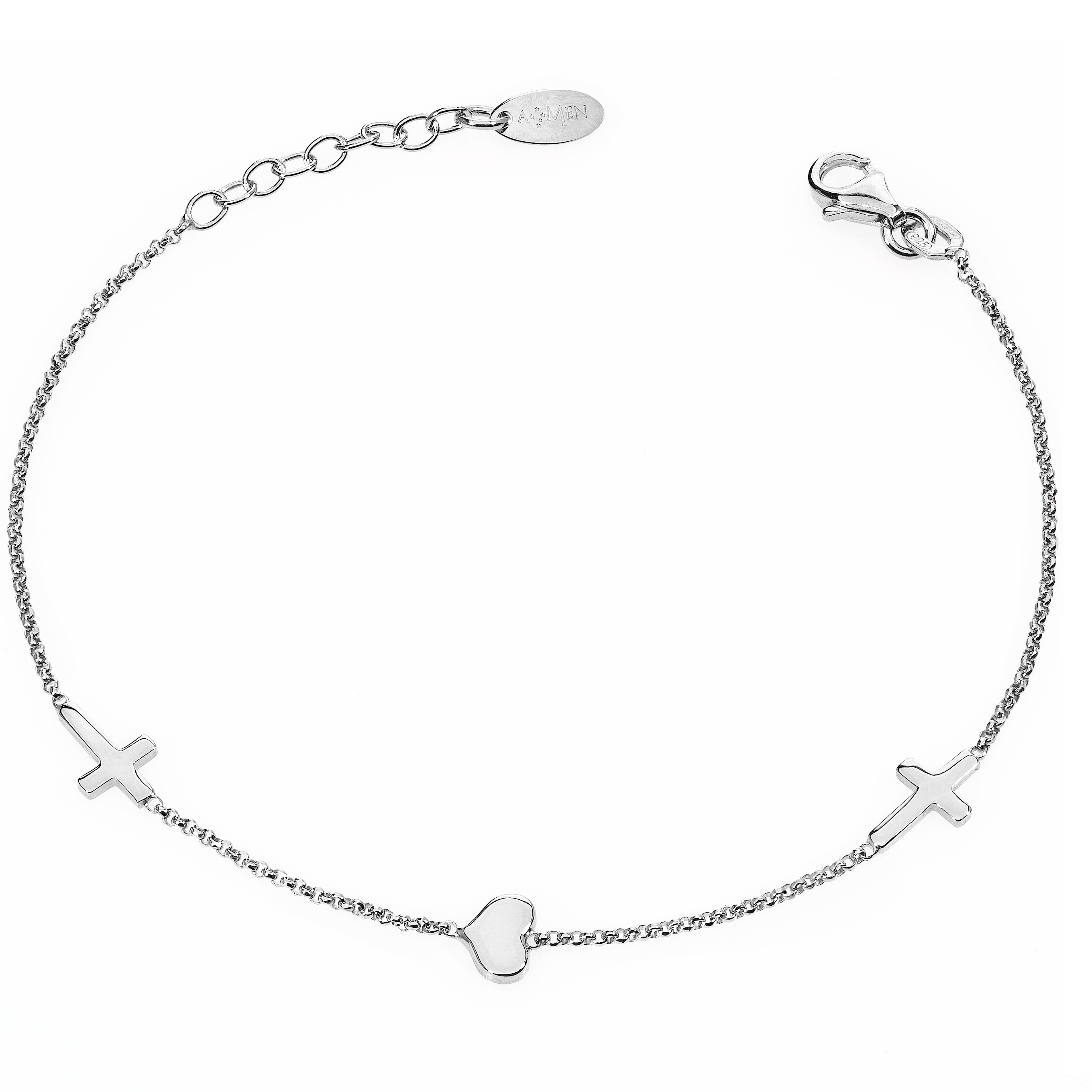 Bracelet Crosses and Hearts