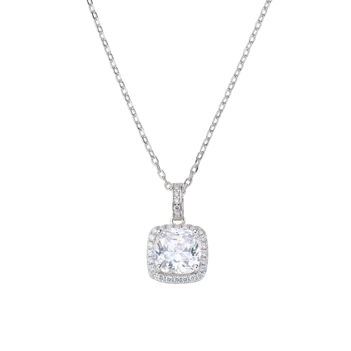 Collana Lady con Zircone Bianco Taglio Radiant