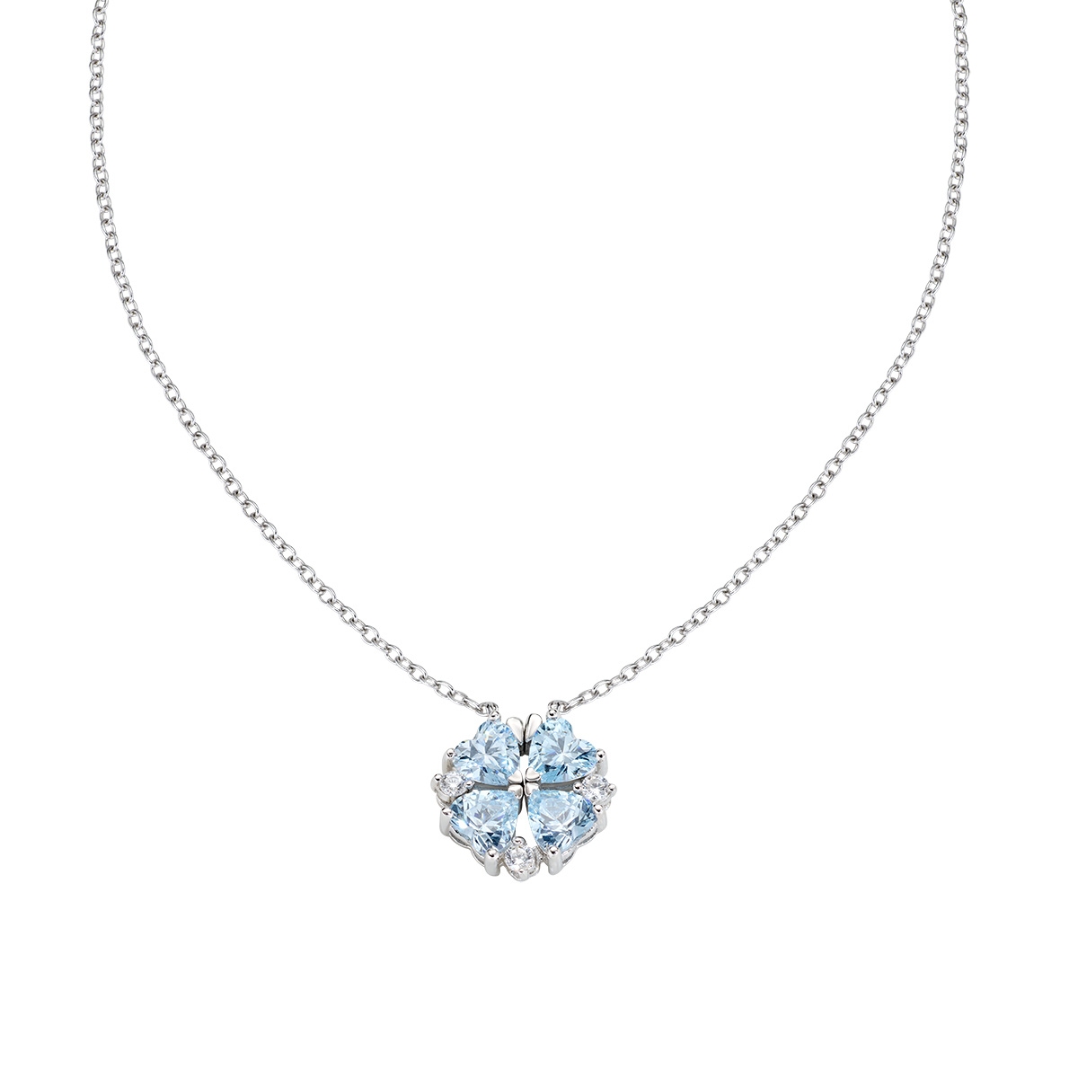Aquamarine Quadricuore Magnetic Necklace